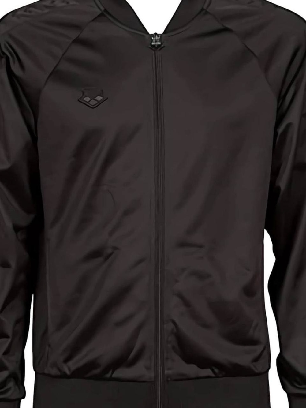 NWT Arena Men's Large Black Full-Zip Performance Track Jacket